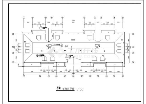 颜港北村高层住宅室内装潢施工设计CAD图纸-图一