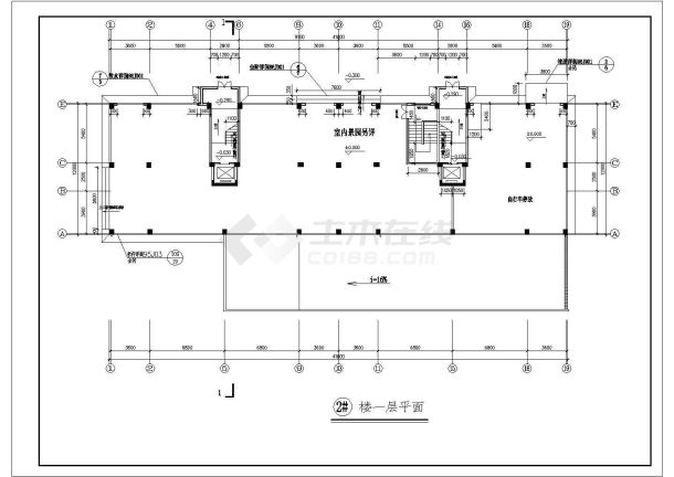 颜港北村高层住宅室内装潢施工设计CAD图纸-图二