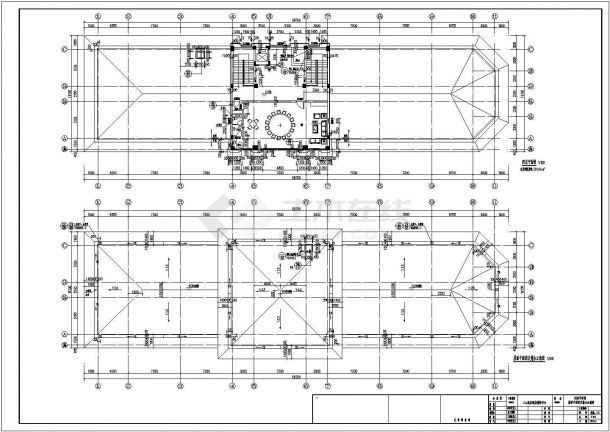 某四层温泉酒店接待中心建筑设计cad施工图-图二