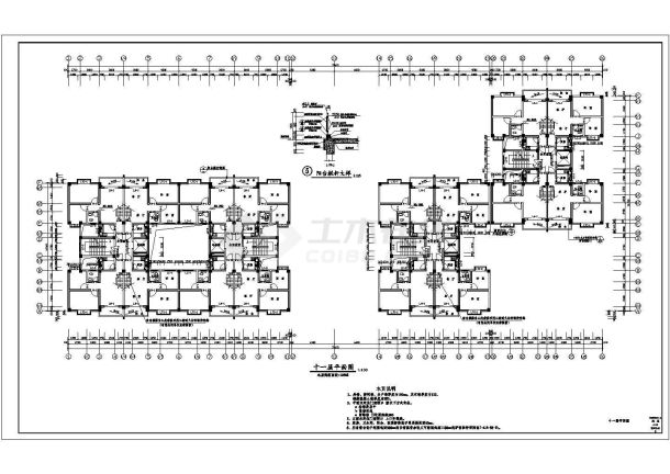 保利仁恒高层住宅楼全套施工设计CAD图纸-图一