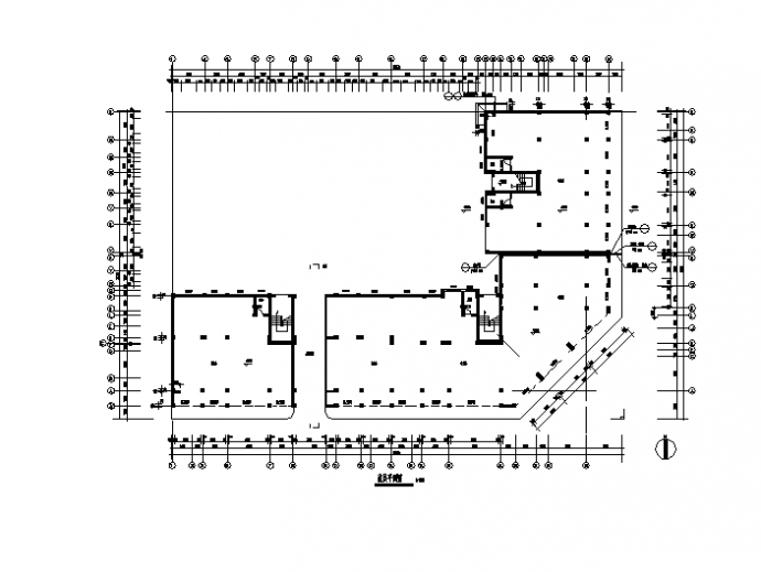 广州某6层L型商住楼建筑设计施工cad图纸（含说明）_图1
