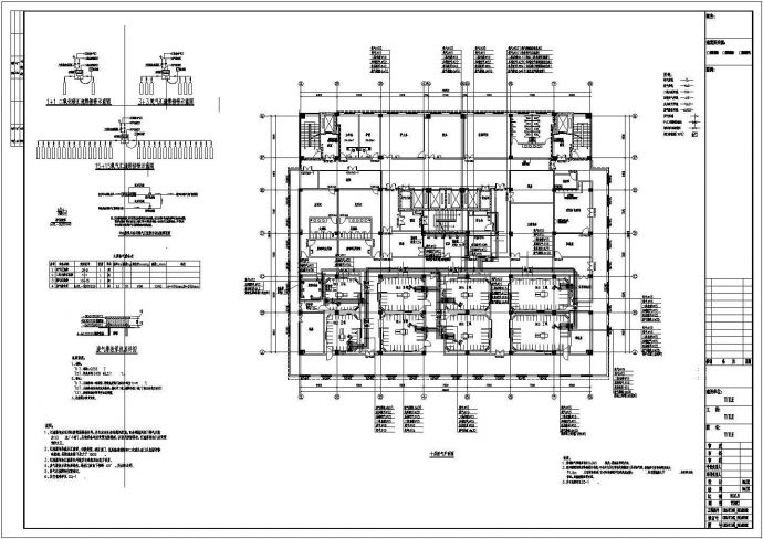 某三甲医院废气处理CAD平面图_图1