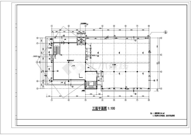 地下1地上3+1夹层2925平米小区会所建筑施工图纸，含效果图-图二