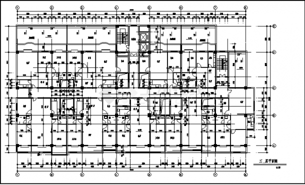 某市12层板式商住楼建筑设计施工cad图纸（含说明）-图二