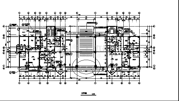 合肥某12层商住楼建筑设计施工cad图纸（含说明）-图二