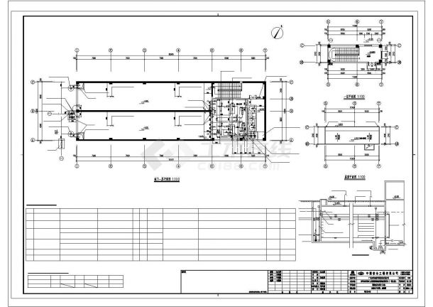 某大型厂房给排水平面布置参考CAD详图-图二