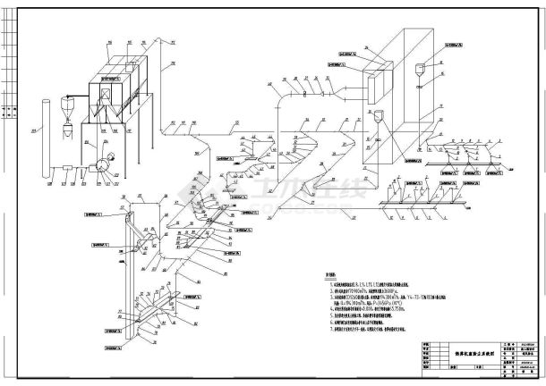 某鞍钢除尘系统CAD详细施工图-图一
