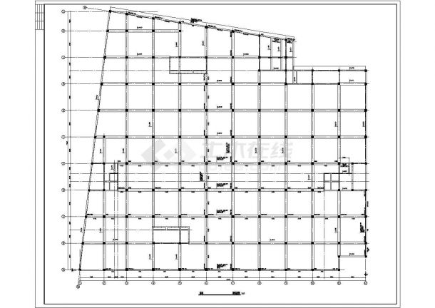 【邯郸】某商业中心框架剪力墙结构设计图-图二