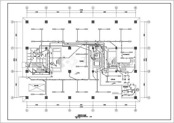 18层电气全套图CAD图纸-图二