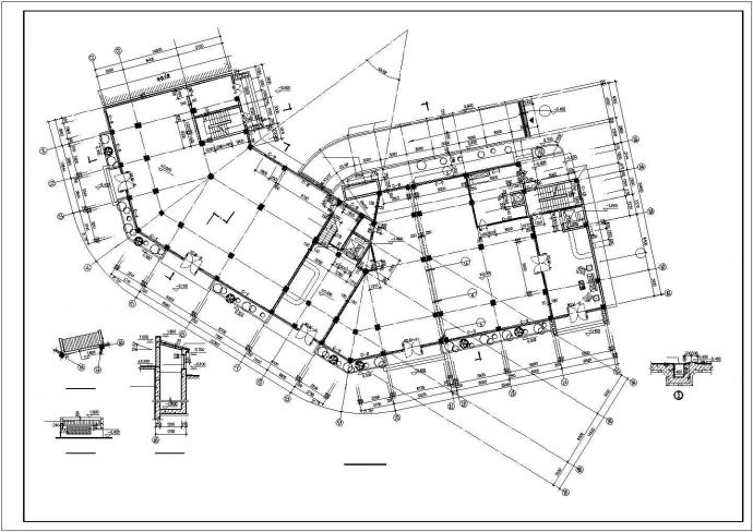 1.2万平米7+1层框架结构星级酒店建筑设计CAD图纸（含机房层）_图1