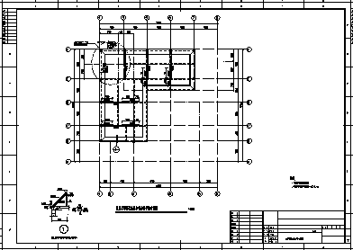 某地上三层框架结构办公楼改造加固结构施工cad图_办公楼加固施工-图一