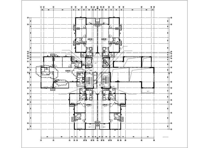 北京某现代化小区28层点式住宅楼全套暖通设计CAD图纸_图1