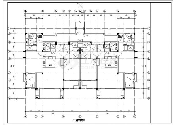 承德市某休闲山庄2层砖混结构酒店式公寓全套建筑设计CAD图纸-图一