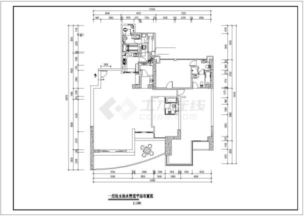 410平米3层高档单体别墅全套地暖系统设计CAD图纸-图一