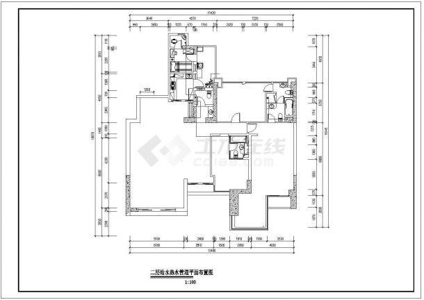 410平米3层高档单体别墅全套地暖系统设计CAD图纸-图二