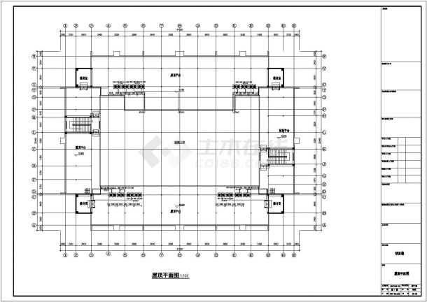 郑州某公司3层框架结构研发中心全套暖通设计CAD图纸-图一