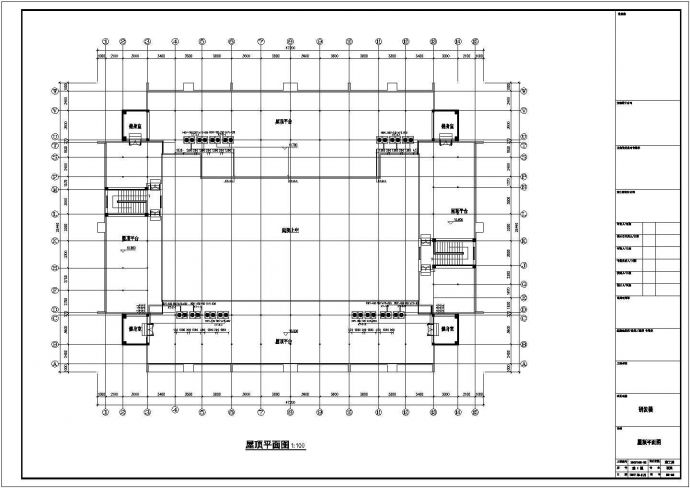 郑州某公司3层框架结构研发中心全套暖通设计CAD图纸_图1