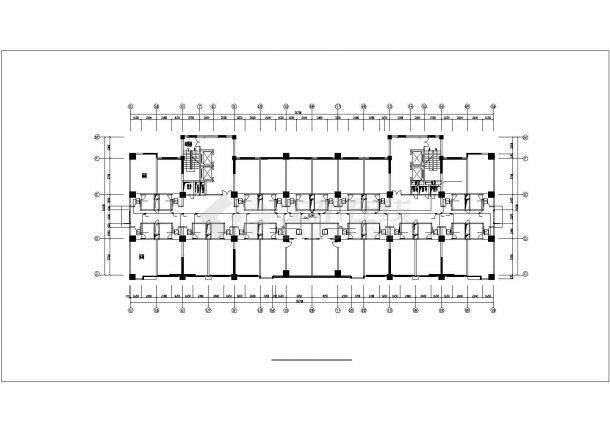 上海某9层框架结构商务大酒店VRV系统施工设计CAD图纸-图一