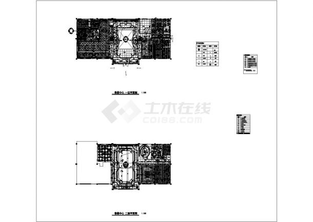 某杭州萧山大业售展中心CAD施工图平面系统图-图一