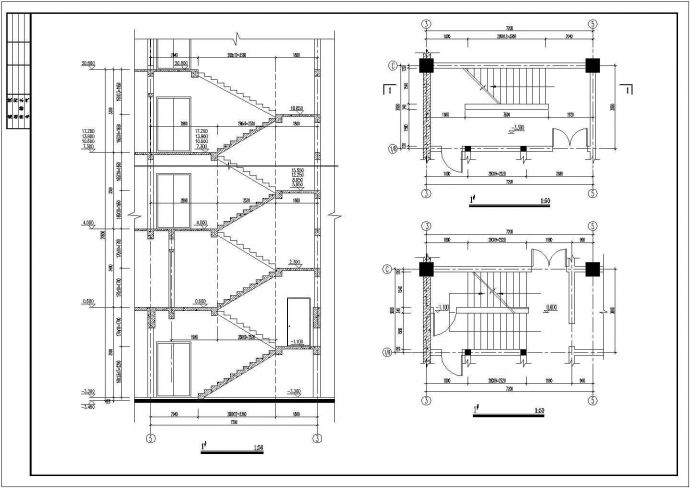 台州市某市政单位3800平米6层框架结构办公楼建筑设计CAD图纸_图1