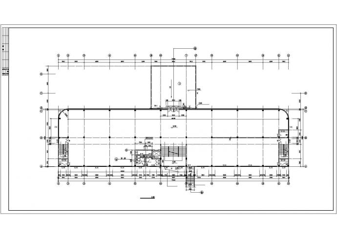 无锡市某企业公司3700平米6层框架结构办公楼建筑设计CAD图纸_图1