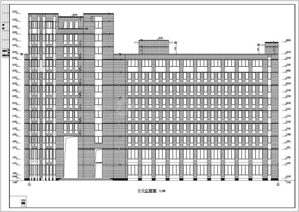 1.2万平米11层框架结构商业大厦全套建筑设计CAD图纸-图二