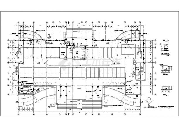 1.2万平米10层框架结构行政办公楼全套建筑设计CAD图纸-图一