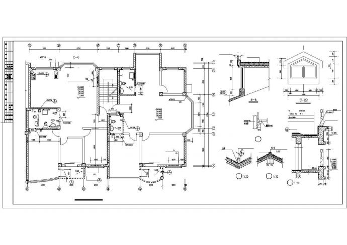 8000平米8层框架结构住宅楼建筑设计CAD图纸（底层为车库）_图1