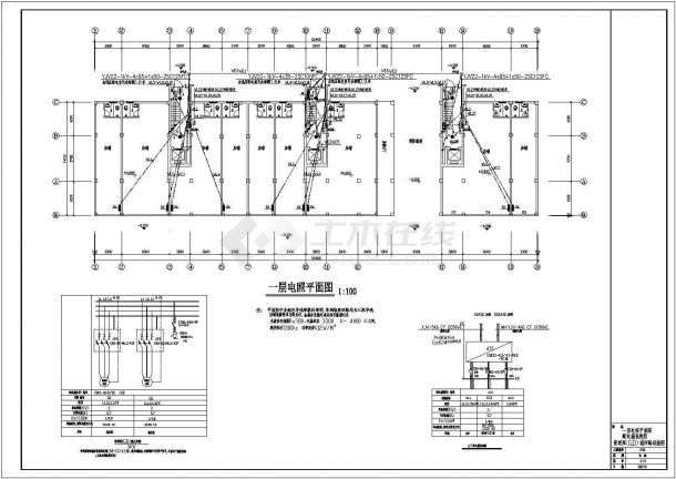 某多层办公楼电气方案设计CAD图-图二
