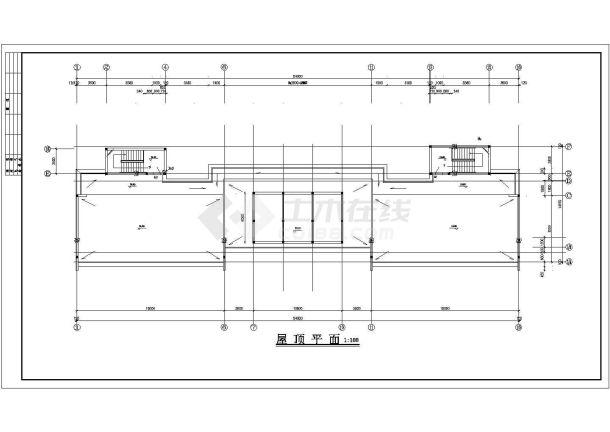 某学生宿舍建筑CAD详细设计施工图-图一