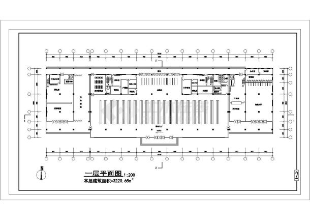 平方米汽車客運站建築施工圖,資料內容包括:功能關係圖,二層平面圖,總