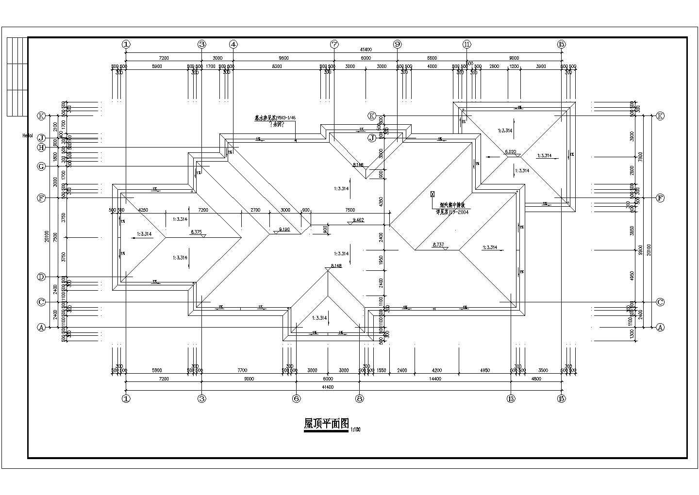 某重点幼儿园CAD详细设计大样建筑施工图