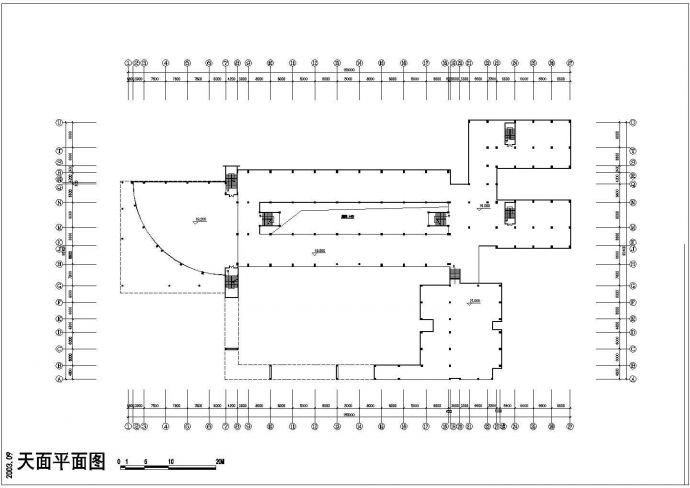 某学校建筑单体CAD设计完整施工图_图1
