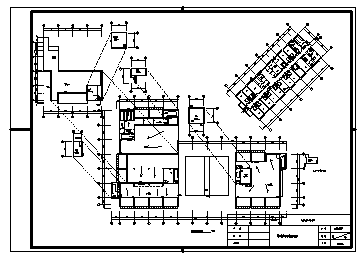 宾馆设计_某市二十二层带地下室高档宾馆给排水施工cad图纸_图1