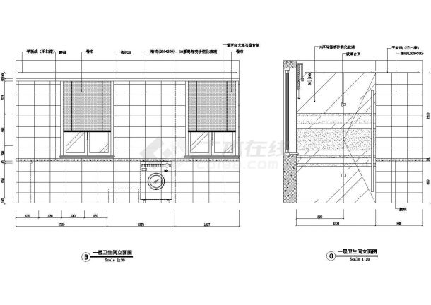 别墅设计_某两层别墅设计方案施工CAD图-图一