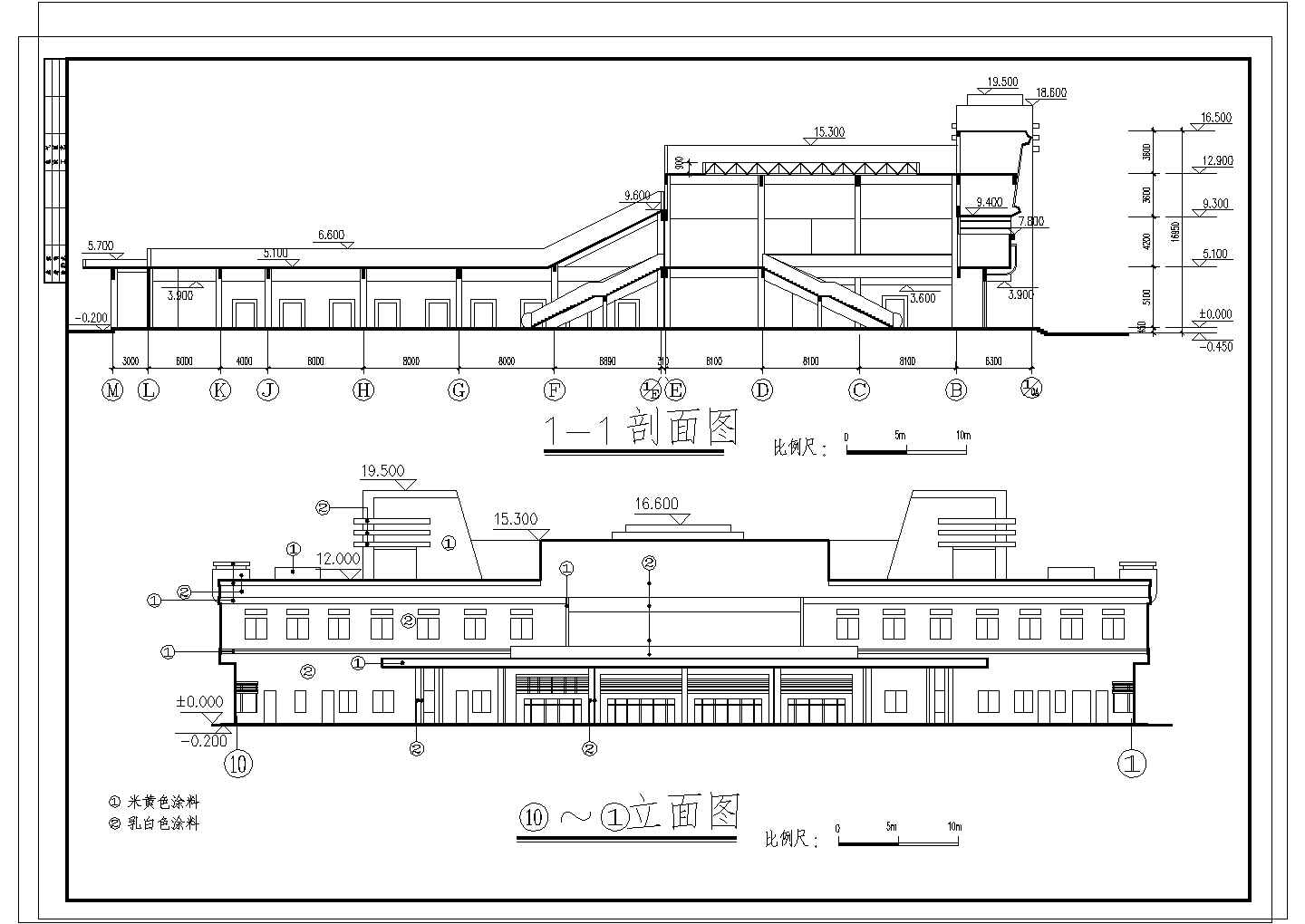 某地区二层汽车客运站建筑设计cad图