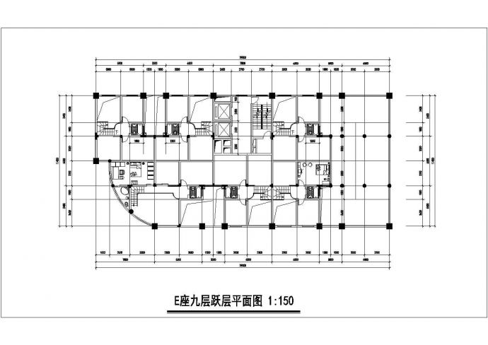 呼和浩特市某新建小区多栋住宅楼建筑设计CAD图纸（含总平面图）_图1