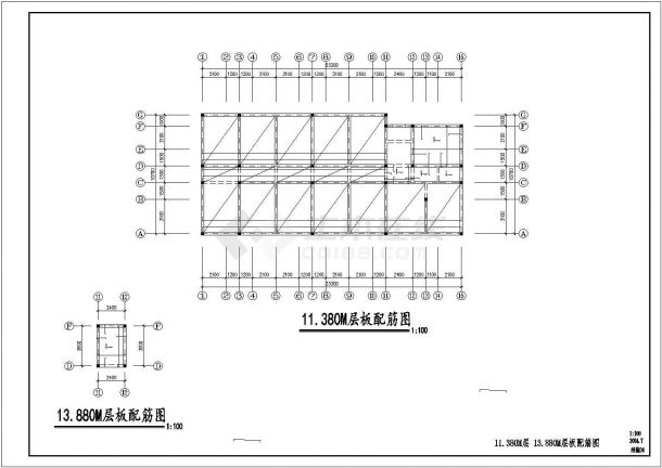上海某工厂2200平米4层框架结构单身职工公寓楼建筑设计CAD图纸-图一