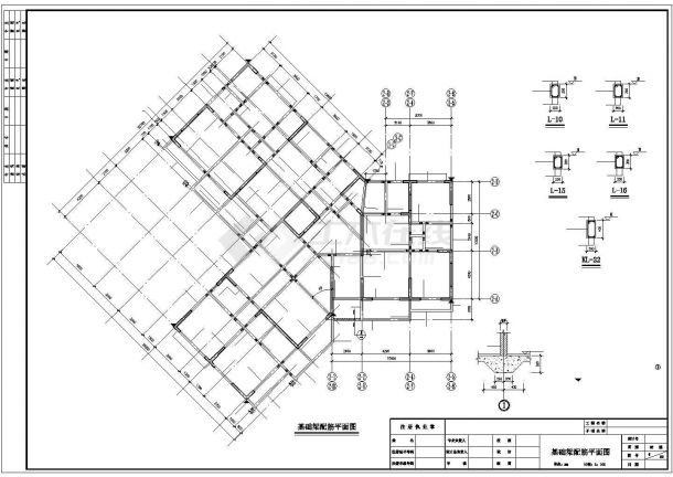 [西藏]9层纯剪力墙结构住宅楼结构施工图-图一