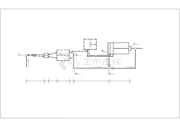 天津某医院内部污水处理改造工程施工设计CAD图纸-图一