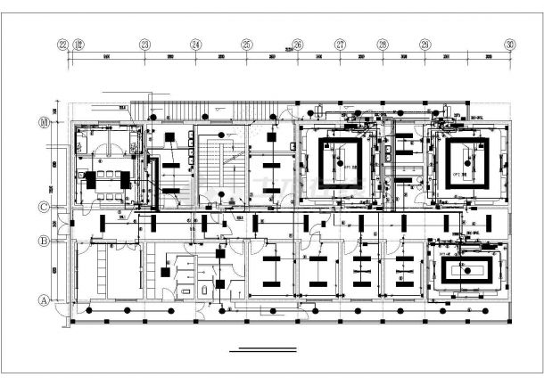 重庆市某大型综合医院3层病房楼全套电气施工设计CAD图纸-图二