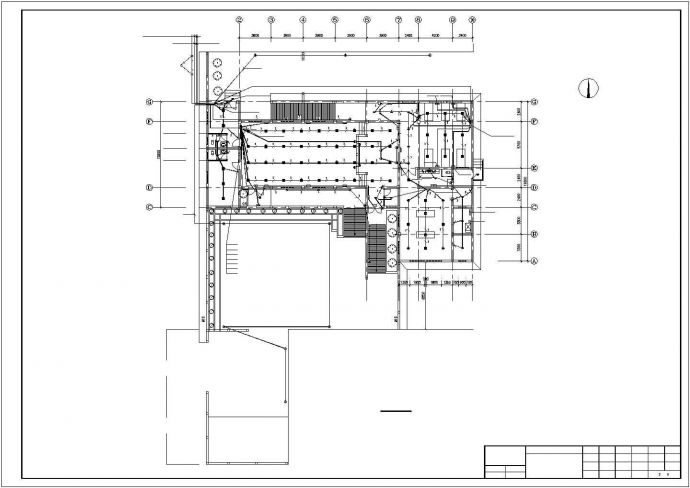 南京市某综合医院单层殡仪馆全套电气施工设计CAD图纸_图1