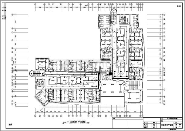 南昌市某医院4层砖混住院大楼全套电气施工设计CAD图纸-图一