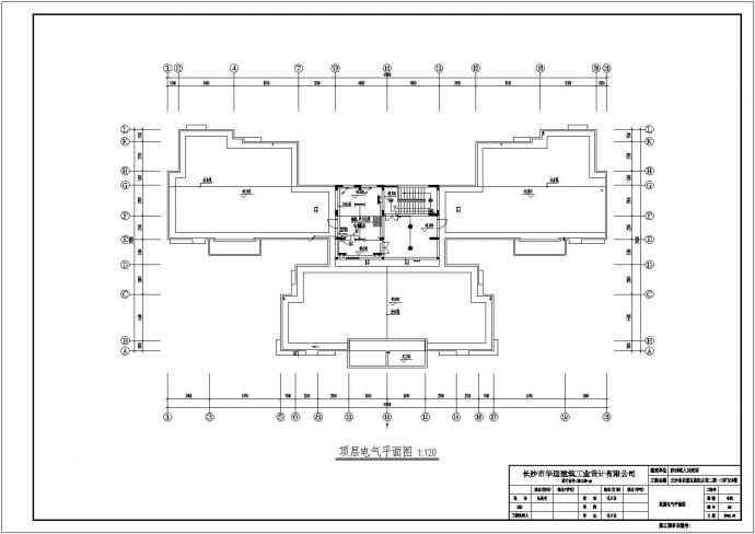某大型商住楼电施方案设计CAD图_图1