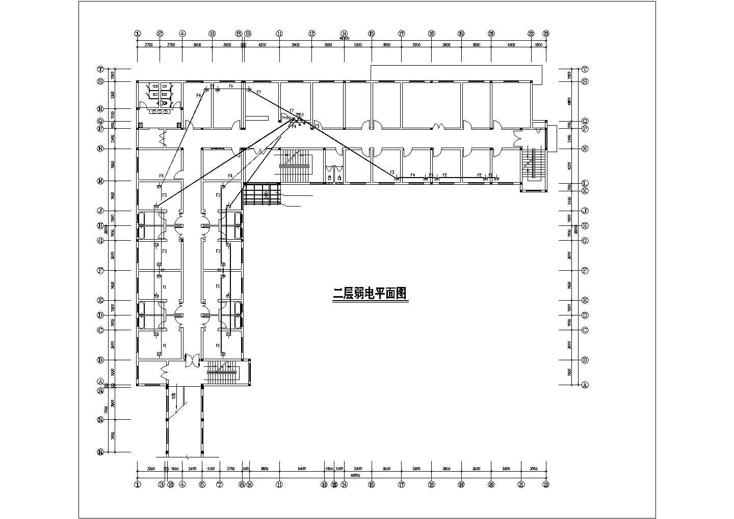 珠海市某医院3层综合楼全套电气施工设计CAD图纸