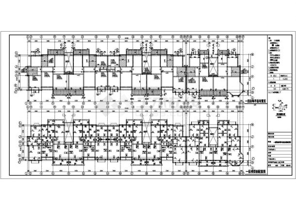 某多层别墅结构设计CAD图纸-图一