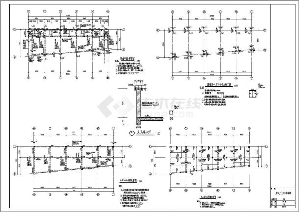 某大型商场店面店铺结构设计CAD图-图二