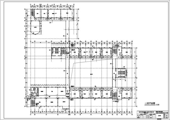某高校教学楼建筑方案设计CAD图_图1