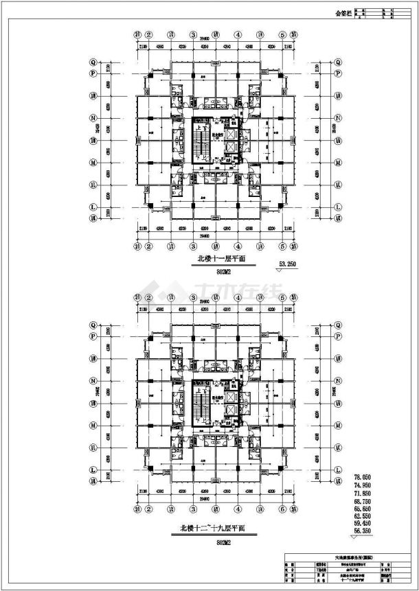 金马大厦建筑设计全套CAD图（带效果图）-图二