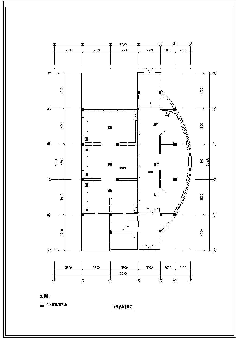 展厅设计_某学校校史展厅设计CAD图纸